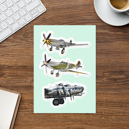 Aircraft - Vintage Warbirds 1 Sticker sheet